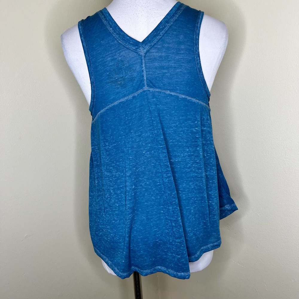 LOL Vintage Graphic Tank Top SMALL Live To Explore V-Neck Burnout Casual Summer - Picture 2 of 4